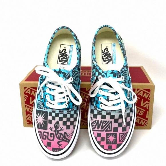 💖MEGA SALE💖Vans SF Tribal Check Multi Blue VN0A3MU642K Women's Sneakers Canvas - Picture 3 of 12